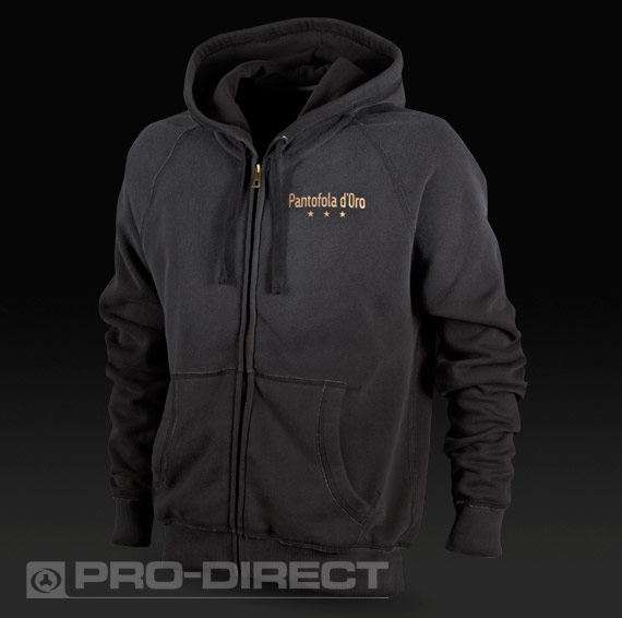Pantofola d Oro Vintage Zip Through Hoodie Black for Men